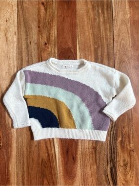 Copper Key Cream and Mauve Crew Neck Sweater